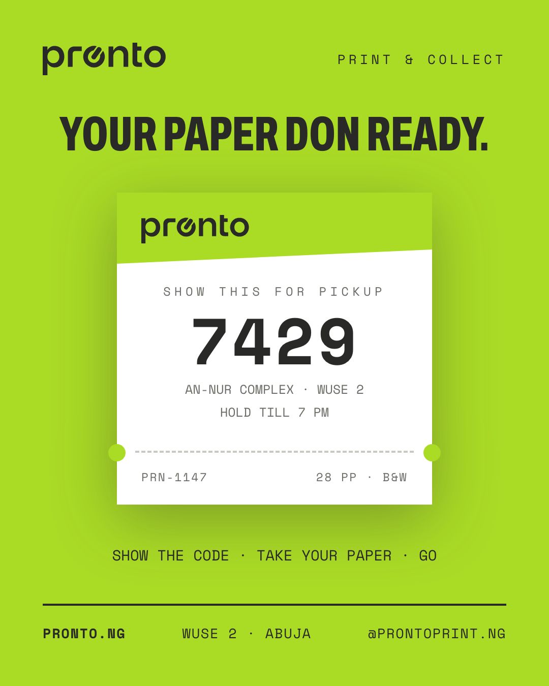 Pronto social template 6