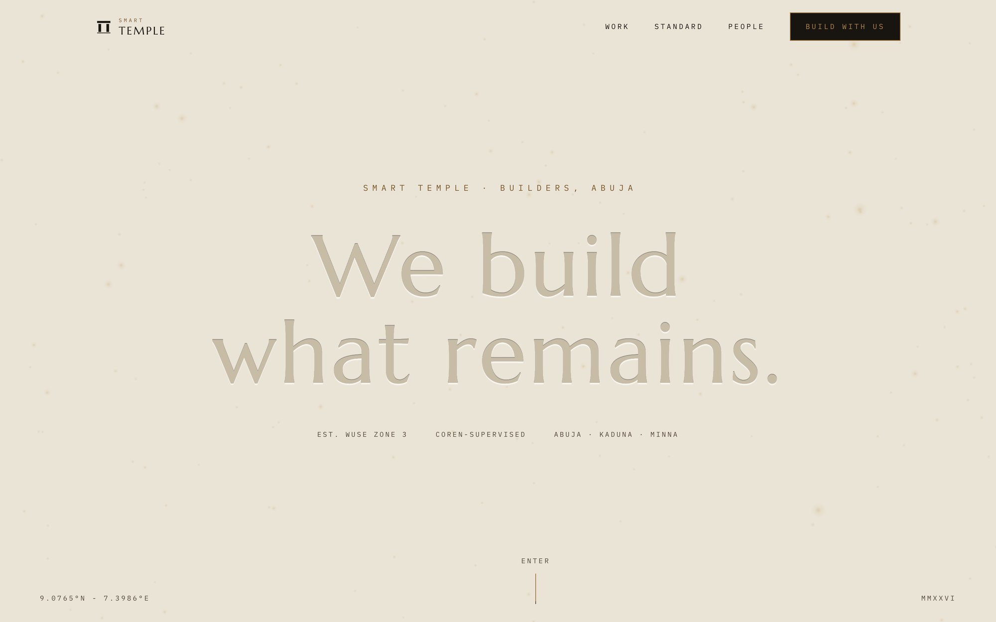Smart Temple website — home